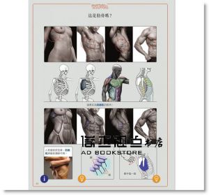 烏迪斯‧薩林斯, 山迪斯‧康德拉茲《藝用3D人體解剖書：認識人體結構與造型》大家